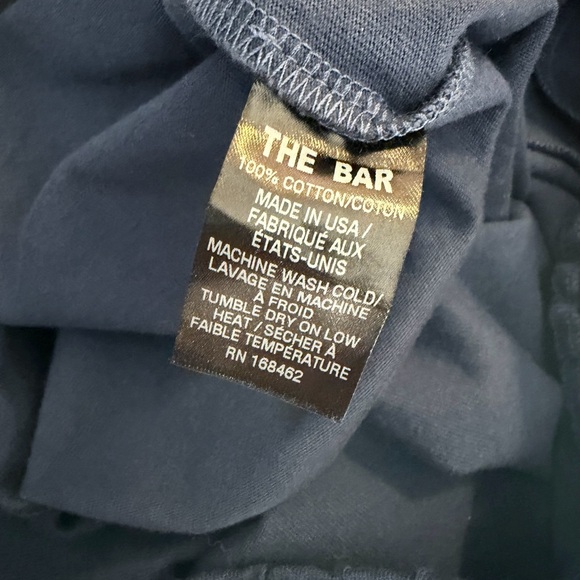 The Bar Varsity Cotton Navy Blue Athletic Shorts - Picture 6 of 6